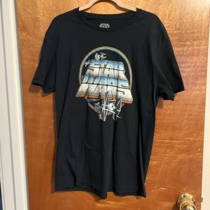 Star Wars Black Graphic Tee with TIE Fighter